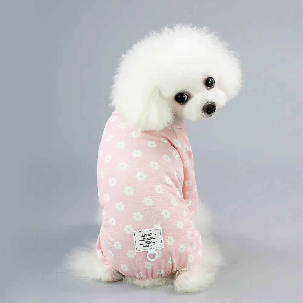 Small Daisy Four-Leg Dog Pants for Spring/Summer