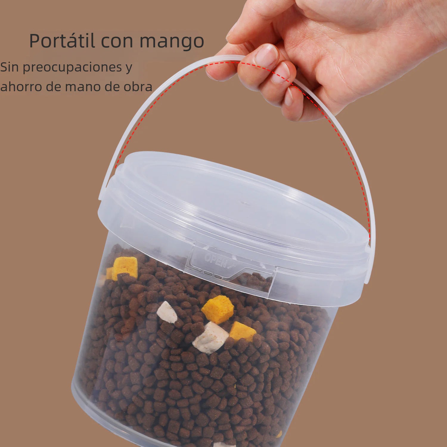 Food-Grade Sealed Freeze-Dried Pet Food Storage Bin