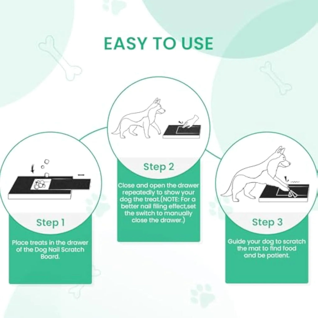 Dog Nail Grinder Board with Treat Box