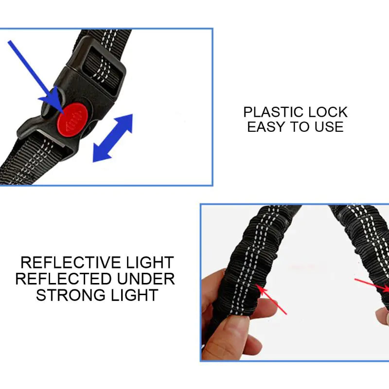 Adjustable Elastic Pet Car Safety Seat Belt Leash